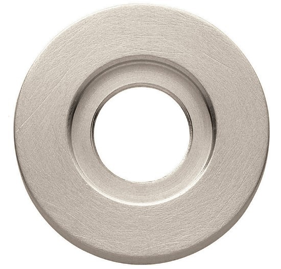 BALDWIN ESTATE ROSETTE PASSAGE PAIR 5056.150 SQUARE SATIN NICKEL 2" X 2" 