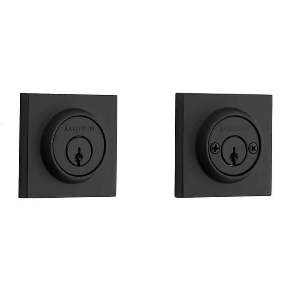 Contemporary Square Deadbolt Double Cylinder 
