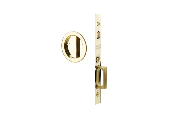 Emtek 2175 Round Privacy Pocket Door Mortise Lock