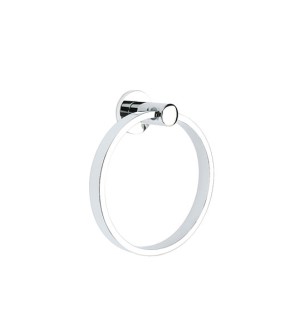 Emtek Modern Brass Towel Ring w/Disk Rosette