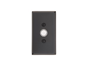 Emtek 2423 Sandcast Bronze Bell Button with #3 Rosette