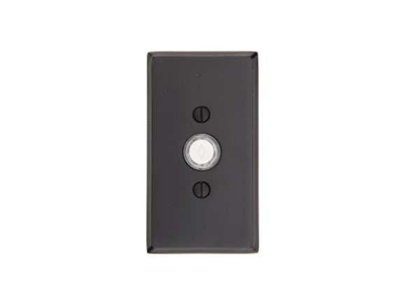 Emtek 2423 Sandcast Bronze Bell Button with #3 Rosette