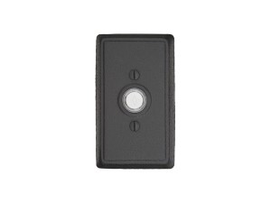 Emtek 2433 Wrought Steel Bell Button with #3 Rosette