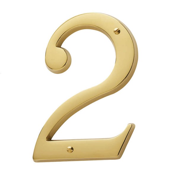 5" BALDWIN  "2" HOUSE NUMBER