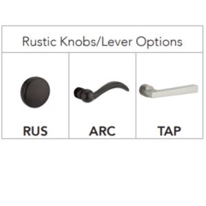 rustic reserve knob lever options