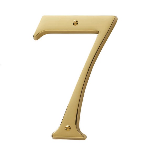 5" BALDWIN  "7" HOUSE NUMBER