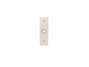 Emtek 2440 Brass Bell Button with 5" Stretto Plate