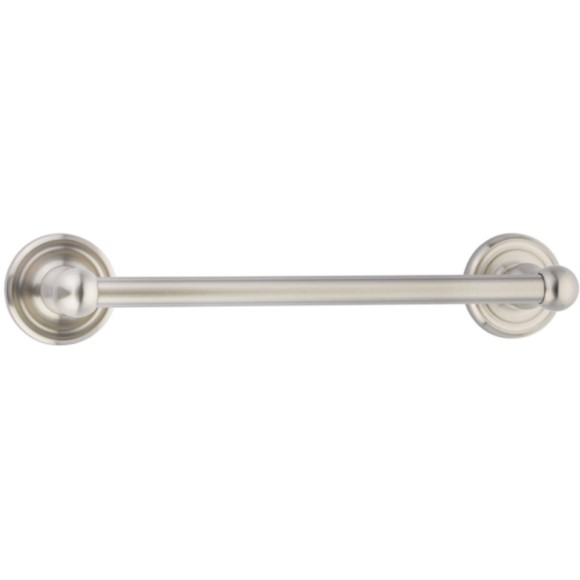 Emtek 18" Traditional Brass Towel Bar w/ Regular Rosette