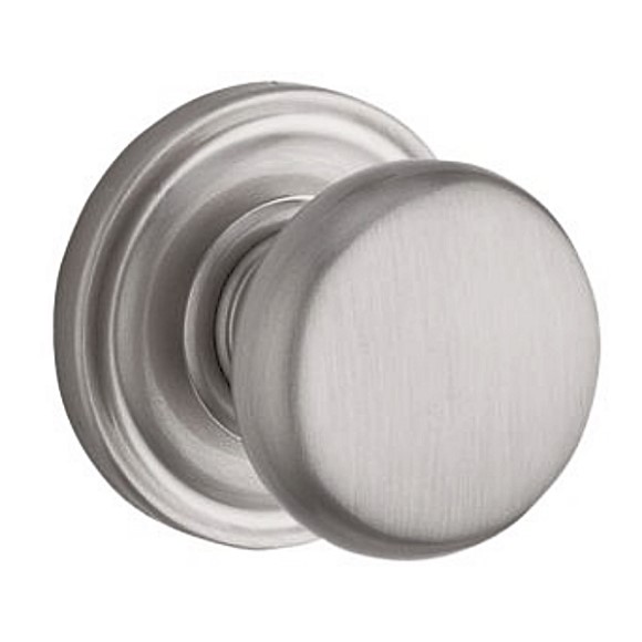 Round Knob Passage Set with Traditional Round Rose