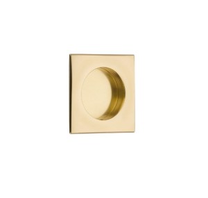 Emtek 2213 Square Brass Flush Pull