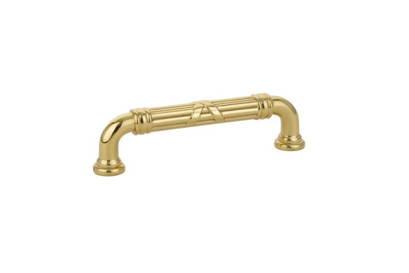 Emtek 86286 6" Ribbon & Reed Fixed Pull - Estate