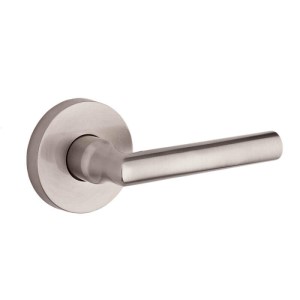 Tube Lever Passage Set with Contemporary Round Rose