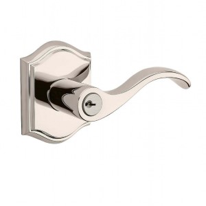 Keyed Entry Curve Lever with Traditional Arch Rose