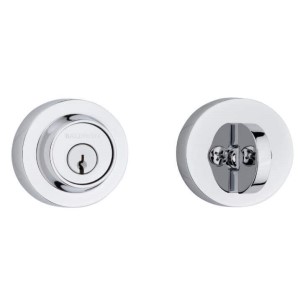 Contemporary Round Deadbolt Single Cylinder 