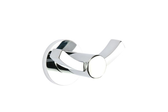 Emtek Modern Brass Double Hook w/Disk Rosette