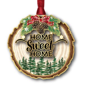 Baldwin 63618 Home Sweet Home Wood Slice