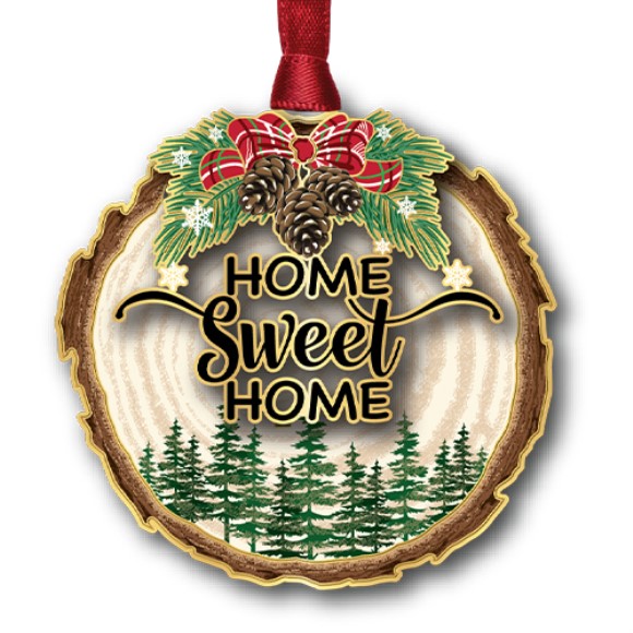 Baldwin 63618 Home Sweet Home Wood Slice