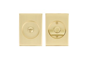Emtek 2016 Rectangular Dummy Pocket Door Tubular Lock
