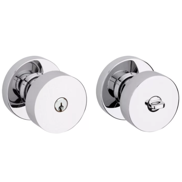 5230 KEYED ENTRY CONTEMPORARY KNOB WITH ROUND ROSE