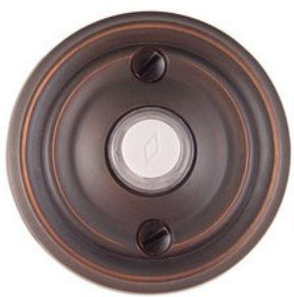 Emtek 2400 Brass Bell Button with Regular Rosette