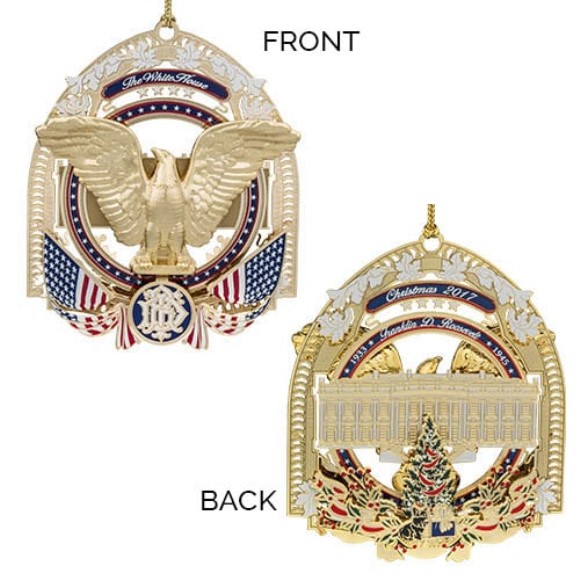Baldwin 57359 2017 Franklin Roosevelt White House Ornament