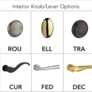traditional reserve knob lever options