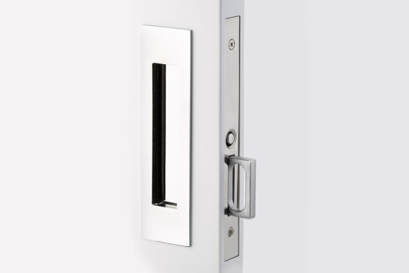 Emtek 2154 Narrow Modern Rectangular Passage Pocket Door Mortise Lock