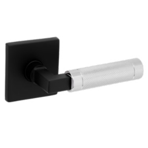 L030 Knurled Mixed Metal Lever Passage Set