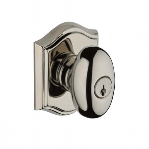 Keyed Entry Ellipse Knob with Traditional Arch Rose