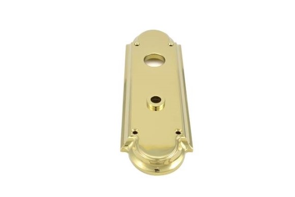 Baldwin 6791 Interior Escutcheon Plate - Cut for Cylinder