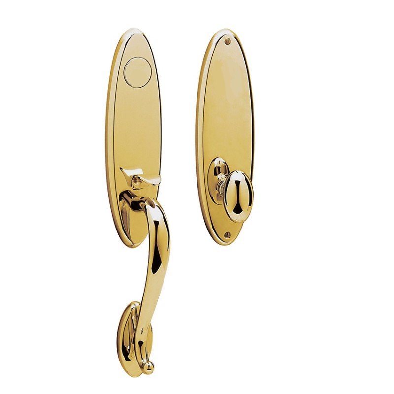 Estate Collection Blakely Single Cylinder Satin Nickel Door Handleset with Door Knob