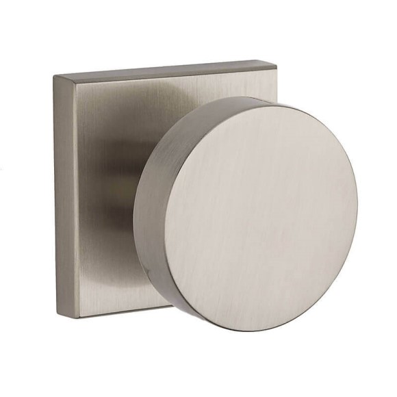 Contemporary Knob Privacy Set with Contemporary Square Rose