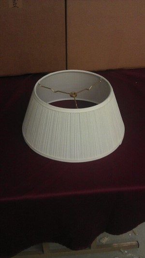WL9136-WPMC Cream Mushroom Pleat Shade for Serpentine Lamp