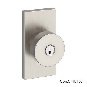 Keyed Entry Contemporary Knob with 5" Rose