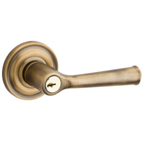 Keyed Entry Federal Lever with Traditional Round Rose