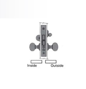 6075 Mortise Lock Knob x Knob / Lever x Lever - Entrance, Emergency Egress