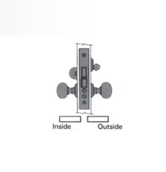 6075 Mortise Lock Knob x Knob / Lever x Lever - Entrance, Emergency Egress
