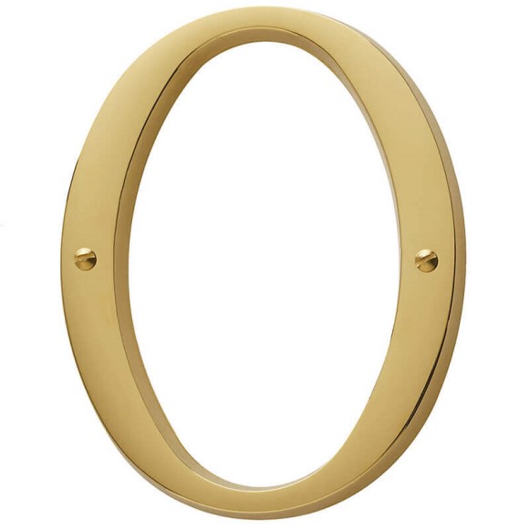 5" BALDWIN  "0" HOUSE NUMBER