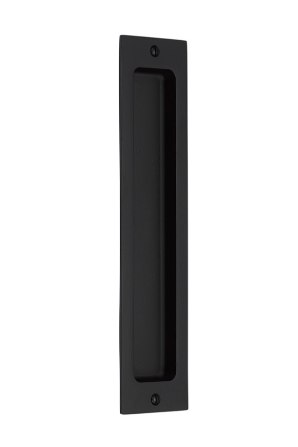 Emtek 220410 10" Rustic Modern Rectangular Sandcast Bronze Flush Pull