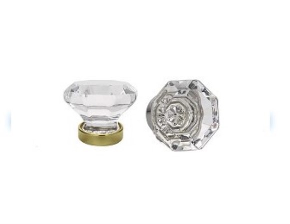 Emtek 86011 1 1/4" Old Town Crystal Knob