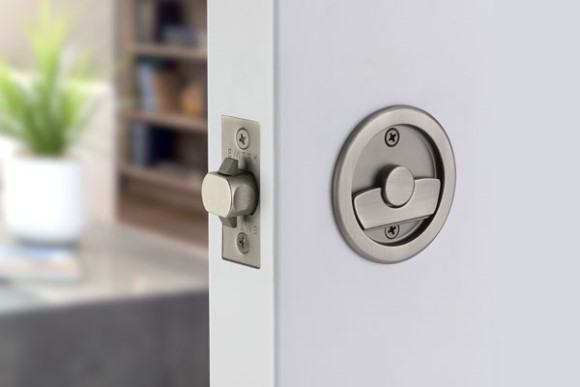 Emtek 2145 Round Privacy Pocket Door Tubular Lock