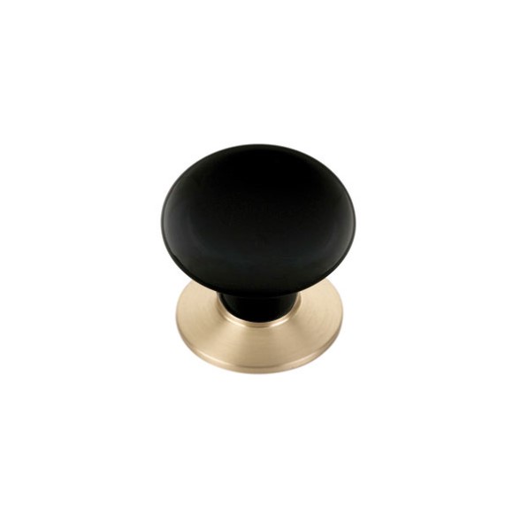 Emtek 86033 1 3/4" Ebony Porcelain Knob with Base