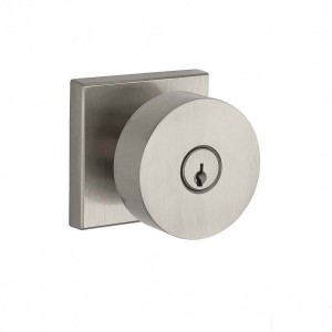 Keyed Entry Contemporary Knob with Contemporary Square Rose