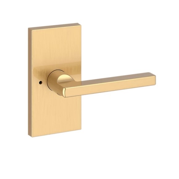 Privacy Square Lever with 5" Rose