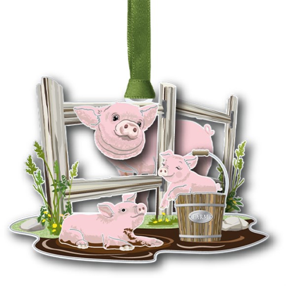 Baldwin 63648 Mama Pig & Piglets (retired)