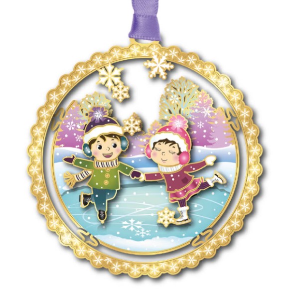 Baldwin 64855 Ice Skating Children (retired)