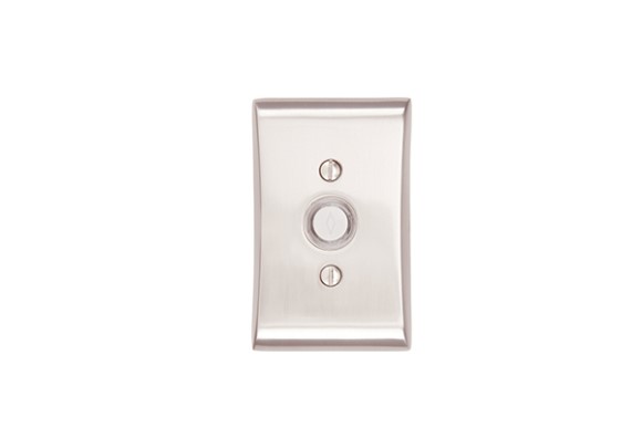 Emtek 2460 Brass Bell Button with Neos Rosette