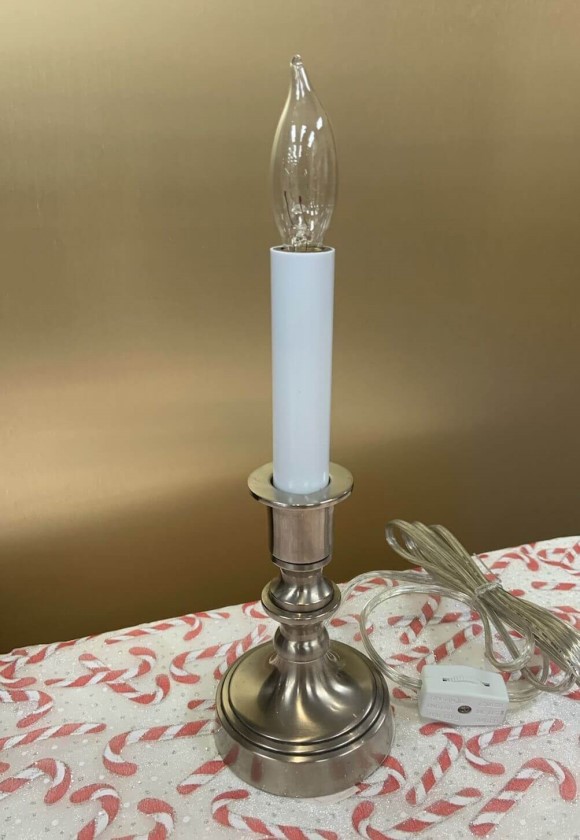 EC1716NP Pewter Round Base Mini Window Lamp