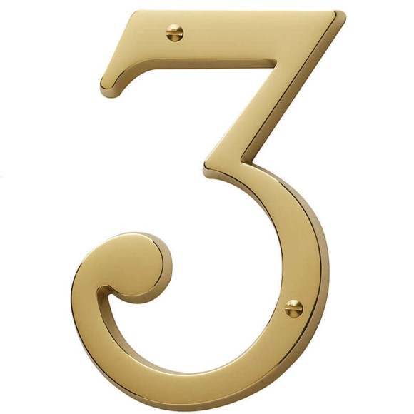 5" BALDWIN  "3" HOUSE NUMBER