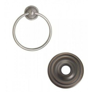 Emtek Traditional Brass Towel Ring w/ Regular Rosette